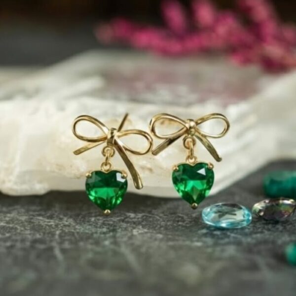 Heart Bow Studs - Image 3