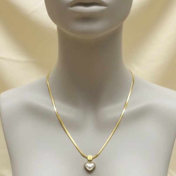 Two Tone Heart Charm Pendant