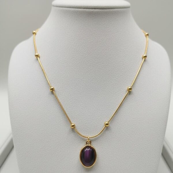 Deep Plum Sparkle Pendant